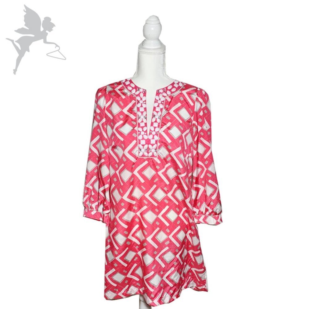 JOY JOY Graphic Beaded Tunic